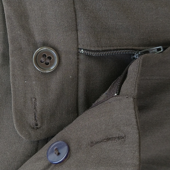 NINE WEST BROWN SLOUCHY CYNDI DRESS SLACKS - Picture 5 of 9